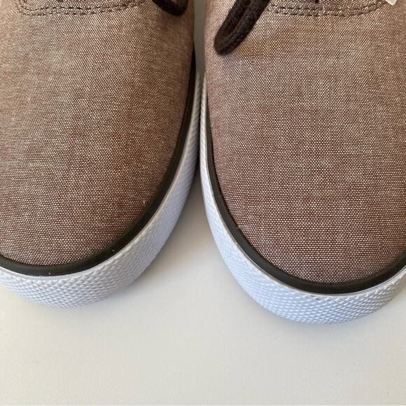 Polo Ralph Lauren Forestmont II Brown Chambray NWOB Mens sneakers size 8.5 - Picture 4 of 10
